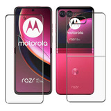 Moto Razr 40 Ultra Kit 4 Protectores Para Pantalla + Trasera