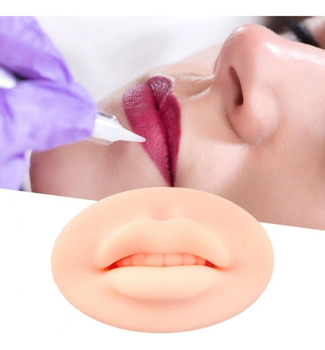 Boca Realista Labial Artificial 5d/ Treino Micropigmentação Cor Natura