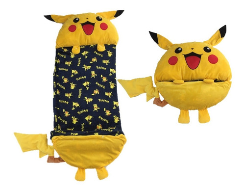 Bolsa Dormir - Cojin - Sleeping - Peluche Pikachu