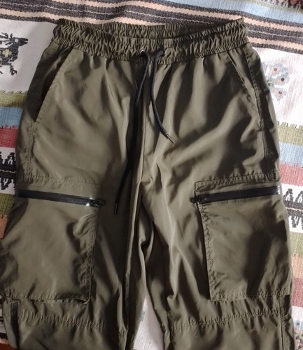 Pantalón 47 Street Estilo Cargo Urbano Verde Militar