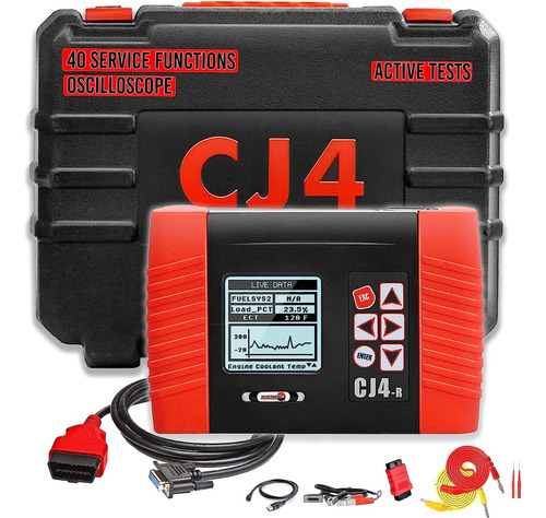 Escaner Automotriz Cj4r Injectoclean Profesional 2 Años Act