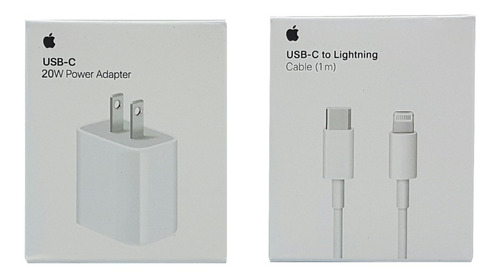 Cargador Original Apple 20w iPhone 12, 12 Pro + Cable De 1m