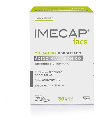 Imecap Face Colágeno Hidrolisado Verisol  Acido Hialurônico