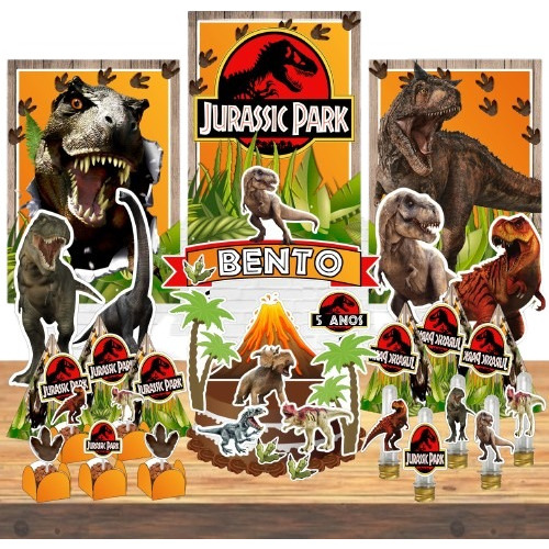 Kit Festa Decoração Jurassic Park *78 Itens*