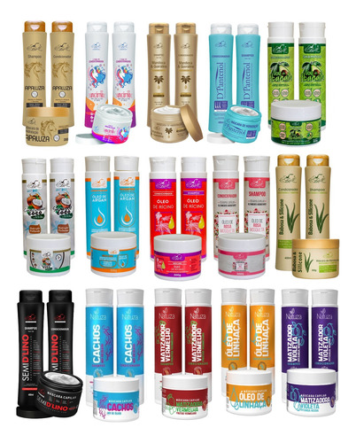 15 Shampoo Condicionador E Mascara (05 Kits) Belkit