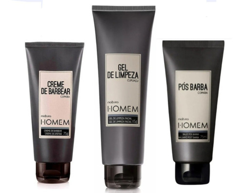 Natura Homem Kit Facial Limpieza+ Crema/barbear+ Pos + Envio