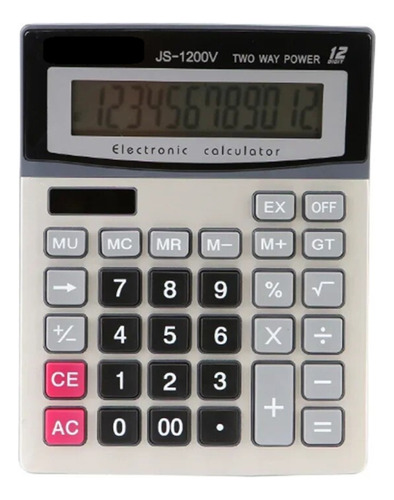Calculadora Básica Dm-1200v Color Negro