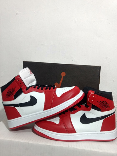 Tenis Nike J1  Rojo Chicago #25 Mx