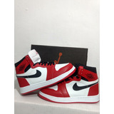 Tenis Nike J1  Rojo Chicago #25 Mx