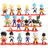 21 Figuras Dragon Ball Super + Bolso Goku Vegeta Set 2