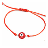 Pulsera Protección Simple Hilo Rojo Ojo Ojito Color Macramé