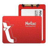 Hd Ssd 256gb Netac Sa100 Sata, 6gb 2.5 Pol. Cor Vermelho