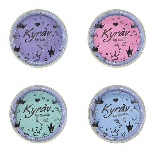 Kit C/12 Sombras Compactas Colorida Princesas Kyrav Infantil