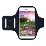 Brazalete Deportivo - Porta Celular, Llave Y Tarjeta - Negro