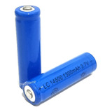 Bateria 14500 Original 3,7v Li-ion - Recarregável Qualidade!