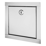 Tapa Puerta Llave De Paso Canilla 30 X 30 Acero Inox Delta