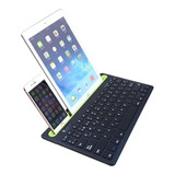 Teclado Recargable Bluetooth Con Soporte Para Tablet Celular