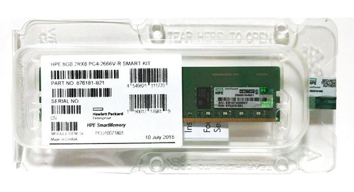 Memoria Hpe 8gb 2rx8 Pc4-2666v-r Smart Kit