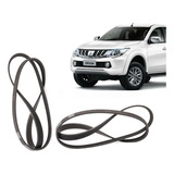 Correas Accesorios Mitsubishi L200 2.4 2016 2017 2018 2 Unid