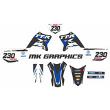 Stickers Yamaha Ttr230 2005-2023 Laminados Y Cortados 