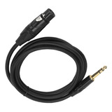 Cable Para Microfono De Xlr Hembra A Plug Trs De 1 Metro