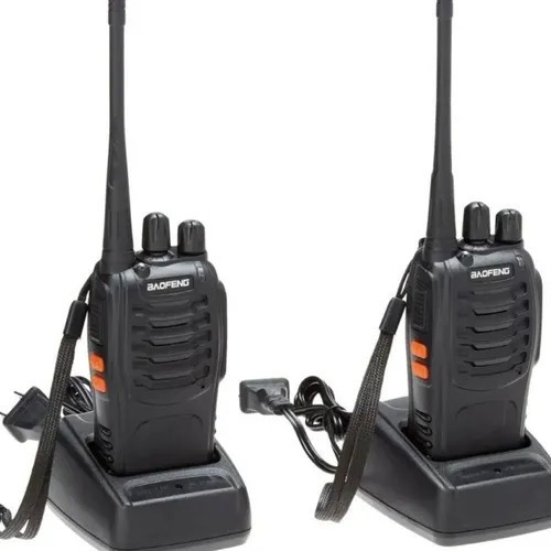 Radio Transmisor Walkie Talkie Bf-777s Pack 2 Color Negro