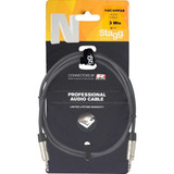 Cable Armado 3mts Stagg Miniplug A Miniplug Nac3mpsr Oferta!