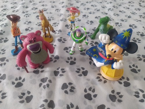 Coleção De Miniaturas Toy Story + Miniatura Mickey Fantasia