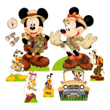 Fiesta Mickey Mouse Safari Set Figuras De Coroplast Candybar