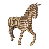 Rompecabezas En Madera, Diseño Caballo