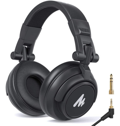 Audífonos Profesionales Estudio Con Adaptador Au-mh601 Maono Color Negro