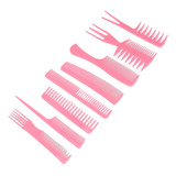 Set De Peines De Peluquero Hair Pink Professional, Kit De Di