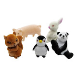Animales De Felpa Pack X 5 Oso Panda, Pinguino, Conejo......