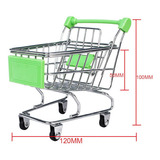 Mini Carrito Kawai De Compras Supermercado Multiusos Color Verde