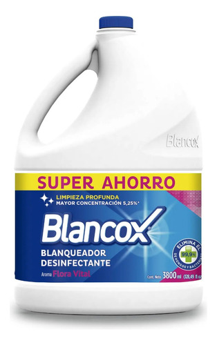 Cloro Desinfectante Blancox Galón 3800 Ml 5.25%