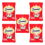 Petisco Dreamies Carne 40g 5 Unidades  Gatos Adultos Nuggets