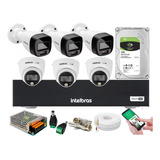 6 Cameras Full Color Intelbras, Mhdx 1008c + Hd 1 Tb Incluso