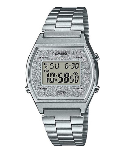 Reloj Casio Mujer Digital Crono Acero Inoxidable B640wdg-7
