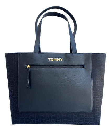 Bolsa Tommy Hilfiger Monograma Preto Original Importado Eua