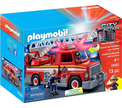 Playmobil 5682 Camión De.bomberos Entrega Ya !!!