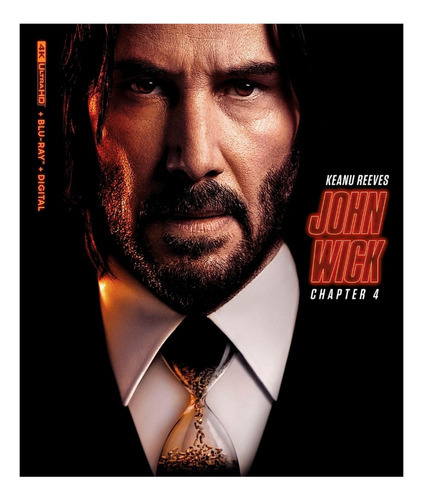 John Wick 4 Keanu Reeves Pelicula 4k Ultra Hd + Blu-ray