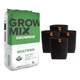 Sustrato Growmix Mulsipro 80ls Con Maceta Omg 20ls 4 Unidade