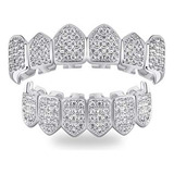 Parrillas De Diamante Topgrillz Para Mujer, Chapadas En Oro 