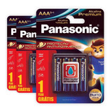 12 Pilhas Alcalinas Premium Panasonic Aaa