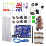 Kit 352 Pçs Compatível Arduino Robótica Maker Iniciante Nf-e