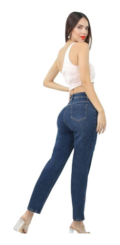 Jeans Dama Pantalones Mujer Colombiano Pompa Original M-354