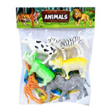 Set De Animales De La Selva 6 Piezas En Bolsa  - 50351