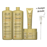 Felps Xrepair Bio Molecular Shampoo + Cond + Msc + Leave-in