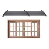 Toldo Policarbonato Alveolar Win Home 2 Metros X 62cm Fumê