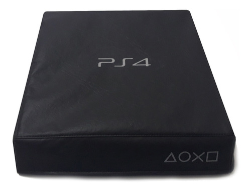 Funda Antipolvo Ps4- Logo Plateado - Material Ecocuero - Jc